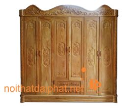 TỦ ÁO GÕ 6 CÁNH