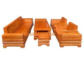 SALON ĐỐI CÁNH GÀ GỖ HƯƠNG ĐÁ