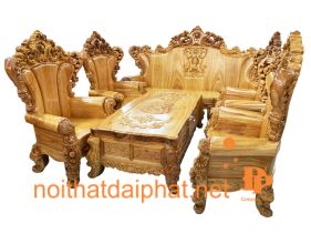 SALON HOÀNG GIA 10 MÓN GỖ GÕ ĐỎ