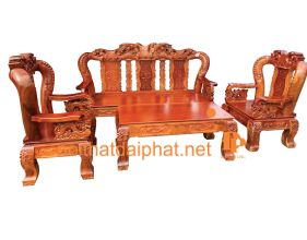 SALON TRÀM ĐÀO CHẠM CỘT
