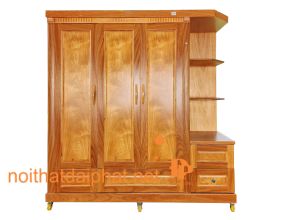 TỦ ÁO TRANG TRÍ 3 CÁNH GÕ