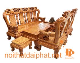 SALON ĐÀO C14 HƯƠNG ĐÁ 4 TỰA TAY NGHÊ