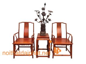 BÀN TRÀ GỖ HƯƠNG 2 GHẾ