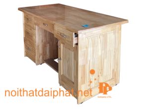 BÀN LÀM VIỆC GỖ THÔNG 1M2