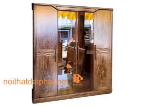 TỦ ÁO HƯƠNG XÁM 4 CÁNH KIẾNG