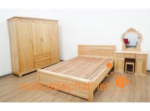 BỘ COMBO GIƯỜNG TỦ  GỖ SỒI 2