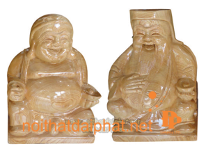 Tượng Thần Tài Thổ Địa Gỗ PơMu