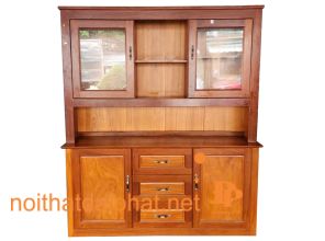 KỆ CHÉN BÁT 3 CÁNH GỖ GÕ