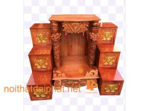 BÀN THỜ ÔNG ĐỊA TAM CẤP XOAN