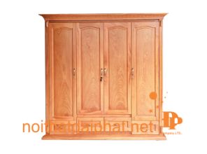 TỦ ÁO GÕ ĐỎ 4 CÁNH 2.0M