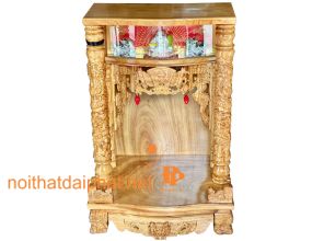 BÀN THỜ ÔNG ĐỊA TRỤ ĐIỆN TỬ GÕ