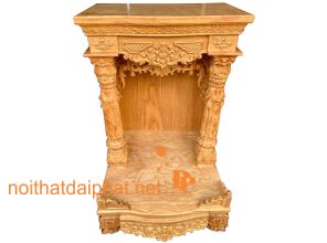BÀN THỜ ÔNG ĐỊA CỘT HOA LÁ TÂY 3