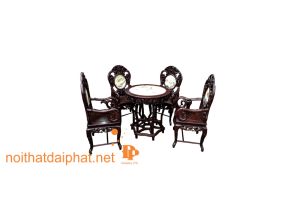 BÀN TRÀ TRÚC GỖ GỤ 