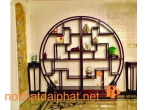 KỆ TRANG TRÍ GỖ HƯƠNG 2