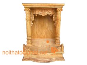 BÀN THỜ ÔNG ĐỊA GÕ LÁ TÂY