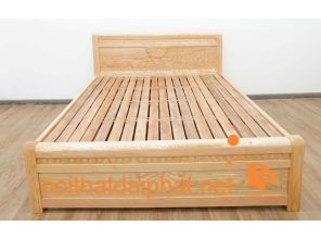 GIƯỜNG VẠT GỖ SỒI