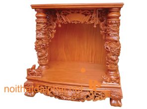 BÀN THỜ ÔNG ĐỊA GỖ GÕ ĐỎ 1M27