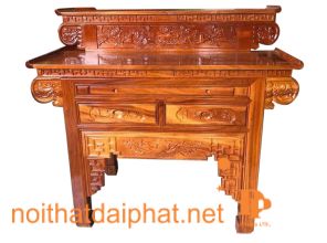BÀN CÚNG GÕ 2 TẦNG CUỐN 1M34