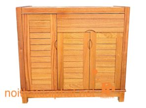 TỦ GIÀY GÕ 3 CÁNH 1 NGĂN 01
