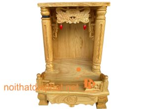 BÀN THỜ ÔNG ĐỊA CHỮ LỘC TRỤ TRÒN