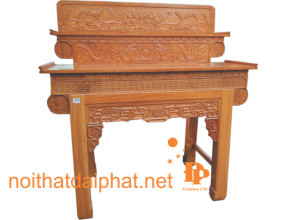 BÀN CÚNG GÕ ĐỎ 2 TẦNG BẮC