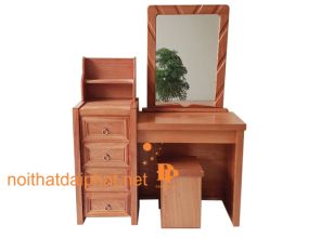 BÀN PHẤN GỖ XOAN ĐÀO 4 NGĂN VUÔNG