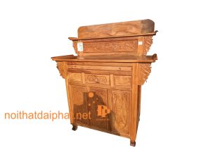 TỦ THỜ GỖ GÕ ĐỎ 2 TẦNG 1M27