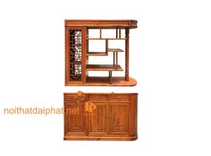 KỆ TRANG TRÍ GỖ HƯƠNG 3