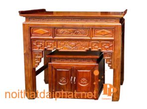 ÁN GIAN BÀN CON GỖ TRÀM 1M53 02