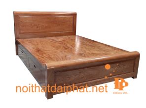 GIƯỜNG PHẢN GỖ CẨM HỘC KÉO 