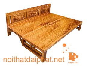 GIƯỜNG GẤP GỖ HƯƠNG XÁM 01