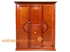 TỦ ÁO XOAN ĐÀO 3 CÁNH 01