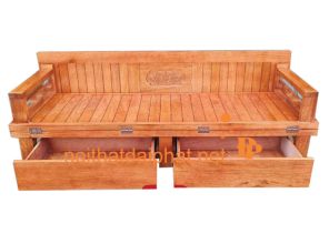 GIƯỜNG GẤP HÔC KÉO GỖ XOAN ĐÀO