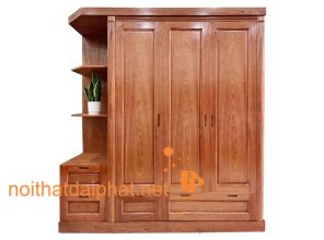 TỦ ÁO XOAN 3 CÁNH TRANG TRÍ