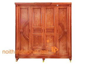 TỦ ÁO GỖ CẨM 4 CÁNH 1 NGĂN
