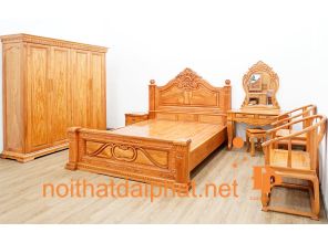 BỘ COMBO GIƯỜNG TỦ  GỖ GÕ ĐỎ 2