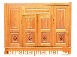 TỦ GIÀY XOAN ĐÀO 4 CÁNH 1 NGĂN