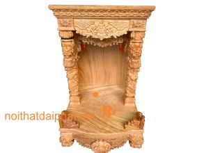BÀN THỜ ÔNG ĐỊA CỘT RỒNG HOA LÁ TÂY