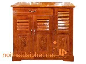 TỦ GIÀY XOAN ĐÀO 3 CÁNH 1 NGĂN 01