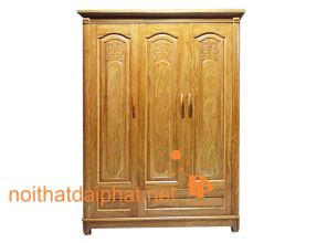 TỦ ÁO GÕ 3 CÁNH 01