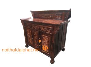 BÀN CÚNG HOA HỒNG GỖ MUỒNG
