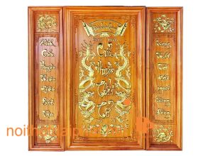 TRANH CỬU HUYỀN THẤT TỔ GỖ HƯƠNG