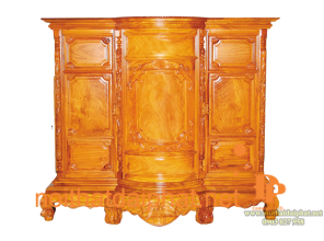 Tủ Thờ Gõ Đỏ Bụng Phệ 1m6