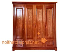 TỦ ÁO XOAN ĐÀO 4 CÁNH 01