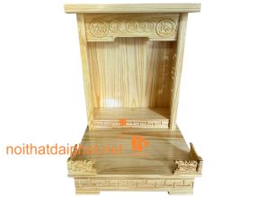 BÀN THỜ ÔNG ĐỊA TÀI LỘC GỖ THÔNG