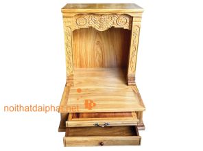 BÀN THỜ ÔNG ĐỊA GÕ NGĂN KÉO CHỮ PHÚC LỘC