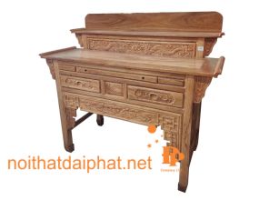 BÀN CÚNG 2 TẦNG GỖ GÕ ĐỎ
