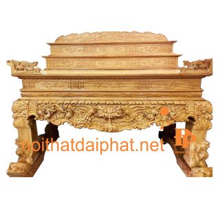 SẬP THỜ 3 TẦNG GỖ GÕ ĐỎ 01