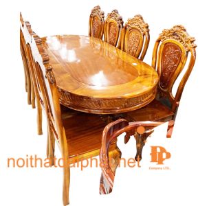 BÀN ĂN TRÀM 8 GHẾ 01