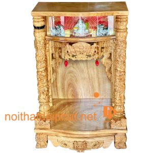 BÀN THỜ ÔNG ĐỊA TRỤ ĐIỆN TỬ GÕ